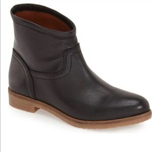 Lucky Brand Black Leather Ankle Booties